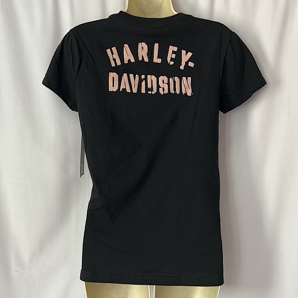 Harley-Davidson NWT Black Short Sleeve T-Shirt Top **Size S** - Picture 2 of 5